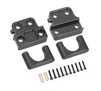 QPAJWAKS MN 1/12 MN82 LC79 Piastra di Fissaggio a Molla for assale Posteriore in Metallo Kit di Fissaggio a Molla for Auto RC MN 82 Parti di Ricambio modificate Fai da Te(Spring Fixing Black)