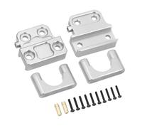 QPAJWAKS MN 1/12 MN82 LC79 Piastra di Fissaggio a Molla for assale Posteriore in Metallo Kit di Fissaggio a Molla for Auto RC MN 82 Parti di Ricambio modificate Fai da Te(Spring Fixing Silver)
