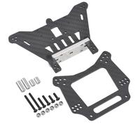 QPAJWAKS Supporti for Torre ammortizzatori Anteriore e Posteriore in Carbonio for Traxxas Slash 2WD Rustler VXL Bandit