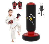 QPAU Plus Grand Sac Boxe Stable Pour Enfants, Sac Boxe Gonflable 66 Pouces, Cadeau Pour GarçOns Et Les Filles 5 à 12 Ans Pratiquant Karaté, Taekwondo