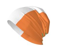 QPIPGER Cappello invernale con stampa bandiera irlandese per adulti berretto lavorato a maglia per donne e uomini casual copricapo caldo morbido teschio cappello invernale nero