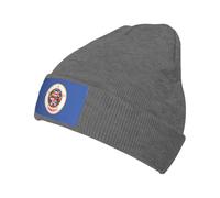 QPIPGER Minnesota State Flag Print Beanie Men Slouchy Knit Skull Cap caldo ragazzi donne a righe inverno Beanie cappello risvolto semplice cappello, Rosa violaceo scuro, Taglia unica