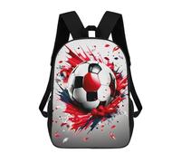 QPIRINMEX Calcio Zaino Per Bambini,Zaini Bambini Asilo,Movimento Ragazzi Borsa Per La Scuola Per Ragazze,Zaino Per Bambino,Zaino Da Viaggio Alla Moda 17inch
