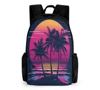 QPIRINMEX Isola del Cocco Zaino Per Bambini,Zaini Bambini Asilo, Ragazzi Borsa Per La Scuola Per Ragazze,Zaino Per Bambino,Zaino Da Viaggio Alla Moda 42x30.5cm
