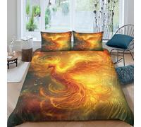 QPIRINMEX Phoenix Bedding Set Copripiumino 3D Stampato Design Unico Per Bambini - Morbida Microfibra - Double(200x200cm)
