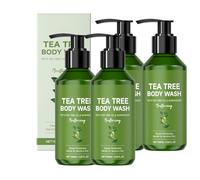 QPJUVC Gel doccia ad albero del tè per uomo e donna - gel doccia naturale olio dell'albero del tè per pelle secca, contro l'odore del corpo e il sudore - pulizia delicata, rinfresca la pelle e libera