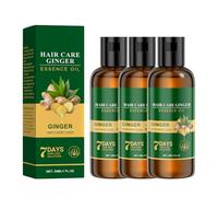 QPJUVC Olio di zenzero contro la caduta dei capelli - 7 giorni di crescita dei capelli, siero naturale di zenzero ed olio essenziale di angelica per riparare i capelli danneggiati, rafforzare le