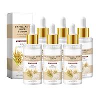 QPJUVC Siero di riso per il viso - siero antirughe e schiarente con acido ialuronico, niacinamide e vitamina B - Idratante per pelle secca e secca, essenza nutriente (6)