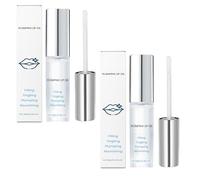 Qpjuvc: siero istantaneo per labbra, acido ialuronico, lucidante per labbra con peptidi e collagene, fuoco idratante liquido per labbra più riempite, riduce le linee sottili (2)