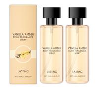 QPJUVC Vaniglia Amber Spray per il corpo per donne e ragazze, profumo di lunga durata per pelle e capelli, fragranza fresca ed elegante, 50 ml / 1,69 fl oz taglia da viaggio (2)
