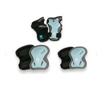 QPLAY Safety Pads Set Protezioni Bambini con Ginocchiere e Gomitiere | Comfort, Vestibilità Regolabile e Materiali Anti-Urto | Ideali per Bici, Monopattino, Triciclo e Pattini (Azzurro)