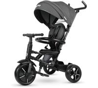 Triciclo evolutivo QPLAY Rito Star compatto e pieghevole, con schienale reclinabile e maniglione direzionale, adatto a bambini da 12 a 72 mesi, portata massima 25 kg