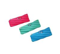 Qplcdg 3 pezzi divertenti Monster portapenne, tasca con cerniera espandibile per cancelleria, custodia multiuso per penne, matite, occhiali, c, Carino