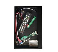 QPOGRMJR Adatto for Scheda Controller B156HW01/B156HW02/B156HW03 + Case in Metallo 15,6" 40 Pin LVDS Kit 1920 * 1080 Pannello VGA+HDMI+AV+USB Segnale TV analogico(B156HW01 V7 And Case)