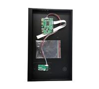 QPOGRMJR for N156HGA N156HGE Mini-HDMI EDP 30 Pin 15.6" Refit Fai da Te Controller Display Portatile Driver Board + Custodia in Metallo 1920 * 1080 Micro USB(N156HGE-EA1 And Case)