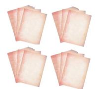 Qpout 60 fogli Carta da lettere rosa retrò, carta da lettere rosa, carta da lettere carina, carta da fotocopie rosa, carta colorata pastello, carta per stampante per computer