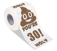 Qpout sei 30 Carta Igienica Stampata Gag Regalo, migliore amico regali di compleanno novità carta igienica rotolo di carta igienica gag regali, felice 30 ° compleanno carta igienica divertente