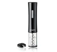 Qpractiko - Cavatappi Elettrico Q001 | Apertura 40 Bottiglie | Taglia Capsule Integrato | Tappi Vino Sottovuoto | 4 Batterie A+++ | Plastica ABS, Acciaio Inossidabile