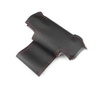 QPRPWHZI Coprivolanti per Auto per Benz per C GL G M Classe W204 W463 per X166 W166 Coprivolante per Auto Rivestimento in Pelle Microfibra Traforata Coprivolante Auto (Color : Black-Red Line)