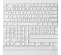 QPSJXN 121 Chiave PBT White Key cap Set con Lettere Viola compatibili con 60 64 84 98 108 tastiere meccaniche e Switch MX