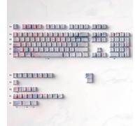 QPSJXN 131 keycap PBT coloranti Neri con la Parte del Lato della Trama in Marmo per tastiere meccaniche del Profilo 60% 68% e 75% Layout(131keys Pink Marble)