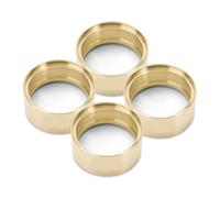 QPSJXN 147 g Anelli di beadlock Interno in Ottone per Il Cerchio di Ruota da 2,2 "compatibili con Le Auto Crawler rc in 1/10 Si Adattano alla Maggior Parte dei Pesi delle Ruote da 2,2" Inclusi(4PCS)