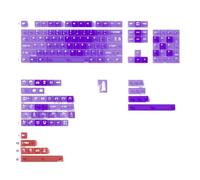 QPSJXN 150 keycap a Nebbia Viola Trasparente Set per tastiere meccaniche Switch MX Luce Attraverso la Stampa Pad