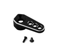 QPSJXN 1pcs 25t in Alluminio Servo Corno Braccio di aggiornamento del Braccio Compatibile con 1 a 18 Modelli di Automobili RC Come 2065T e Simili Veicoli Fuori Strada(Black)