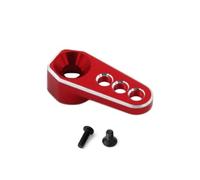 QPSJXN 1pcs 25t in Alluminio Servo Corno Braccio di aggiornamento del Braccio Compatibile con 1 a 18 Modelli di Automobili RC Come 2065T e Simili Veicoli Fuori Strada(Red)