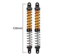 QPSJXN 2 PCS smorzatore di Olio d'urto in Metallo Compatibile con 1 10 RC Crawler Auto Adatta ai Modelli 90046 AXI03007 Accessori di aggiornamento TRX6(Black 120mm)