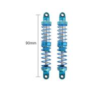 QPSJXN 2 PCS smorzatore di Olio d'urto in Metallo Compatibile con 1 10 RC Crawler Auto Adatta ai Modelli 90046 AXI03007 Accessori di aggiornamento TRX6(Blue 90mm)