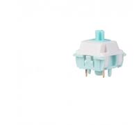 QPSJXN 30 pezzi Jade Blossom Switch meccanico a 5 pin set di gambo pre-lubrificato con alloggiamento completo con varie tastiere(53g)
