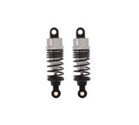 QPSJXN 4pcs 60mm Metal Shock Amorber per 1 Parti di Auto RC a 10 compatibili con Veicoli RC da Corsa alla deriva(Silver 2pcs)