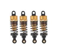 QPSJXN 4pcs 60mm Metal Shock Amorber per 1 Parti di Auto RC a 10 compatibili con Veicoli RC da Corsa alla deriva(Gold 4pcs)