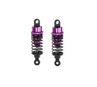 QPSJXN 4pcs 60mm Metal Shock Amorber per 1 Parti di Auto RC a 10 compatibili con Veicoli RC da Corsa alla deriva(Purple 2pcs)