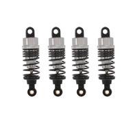 QPSJXN 4pcs 60mm Metal Shock Amorber per 1 Parti di Auto RC a 10 compatibili con Veicoli RC da Corsa alla deriva(Silver 4pcs)