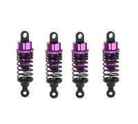 QPSJXN 4pcs 60mm Metal Shock Amorber per 1 Parti di Auto RC a 10 compatibili con Veicoli RC da Corsa alla deriva(Purple 4pcs)