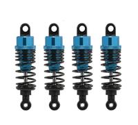 QPSJXN 4pcs 60mm Metal Shock Amorber per 1 Parti di Auto RC a 10 compatibili con Veicoli RC da Corsa alla deriva(Blue 4pcs)