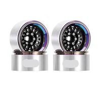 QPSJXN Alluminio Offset da 10 mm 1 Bordo per la Ruota di beadlock da 9 Pollici Compatibile con 1 10 RC Crawler e Modelli Simili Come VS4 10 Gen8 W1960(4PCS W1960BKR)