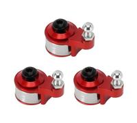 QPSJXN Braccio di Corno servo Regolabile in Alluminio 25T Compatibile con 1 a 10 Parti di Upgrade del Crawler RC Adatta ai Modelli TRX6(3PCS Red)