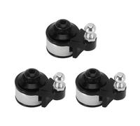 QPSJXN Braccio di Corno servo Regolabile in Alluminio 25T Compatibile con 1 a 10 Parti di Upgrade del Crawler RC Adatta ai Modelli TRX6(3PCS Black)