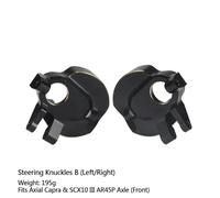 QPSJXN Brass Portal Cover Stering Knuckles Diff Copertura Pesi compatibili con 4WS III AR45P F9 SUPERSHAFTY CP44 ASSLE per Veicoli e Camion Fuori Strada(Steering Knuckles B)
