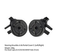 QPSJXN Brass Portal Cover Stering Knuckles Diff Copertura Pesi compatibili con 4WS III AR45P F9 SUPERSHAFTY CP44 ASSLE per Veicoli e Camion Fuori Strada(Portal Weight Set 2)