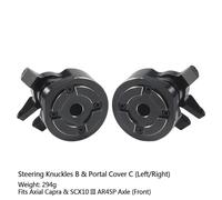QPSJXN Brass Portal Cover Stering Knuckles Diff Copertura Pesi compatibili con 4WS III AR45P F9 SUPERSHAFTY CP44 ASSLE per Veicoli e Camion Fuori Strada(Portal Weight Set 6)