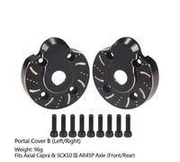 QPSJXN Brass Portal Cover Stering Knuckles Diff Copertura Pesi compatibili con 4WS III AR45P F9 SUPERSHAFTY CP44 ASSLE per Veicoli e Camion Fuori Strada(Portal Cover B)