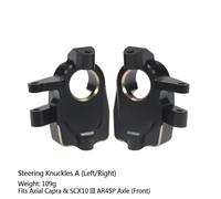 QPSJXN Brass Portal Cover Stering Knuckles Diff Copertura Pesi compatibili con 4WS III AR45P F9 SUPERSHAFTY CP44 ASSLE per Veicoli e Camion Fuori Strada(Steering Knuckles A)