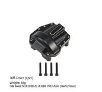QPSJXN Brass Portal Cover Stering Knuckles Diff Copertura Pesi compatibili con 4WS III AR45P F9 SUPERSHAFTY CP44 ASSLE per Veicoli e Camion Fuori Strada(Diff Cover 1PCS)