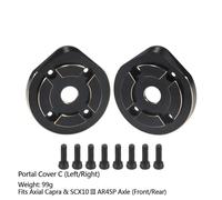 QPSJXN Brass Portal Cover Stering Knuckles Diff Copertura Pesi compatibili con 4WS III AR45P F9 SUPERSHAFTY CP44 ASSLE per Veicoli e Camion Fuori Strada(Portal Cover C)