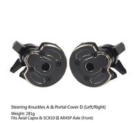 QPSJXN Brass Portal Cover Stering Knuckles Diff Copertura Pesi compatibili con 4WS III AR45P F9 SUPERSHAFTY CP44 ASSLE per Veicoli e Camion Fuori Strada(Portal Weight Set 4)