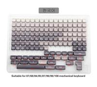QPSJXN Gradiente keycaps grigio PBT set 134 keycaps sublimati a 5 lati compatibili con tastiere mx switch(MOA-JB KR bags)